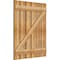 Ekena Millwork Spaced Board-n-Batten Shutters w/Z-Bar, Rough Sawn Western Red Cedar, 34 3/4W x 42H, PR RBS06Z35X042RWR - alternate 2